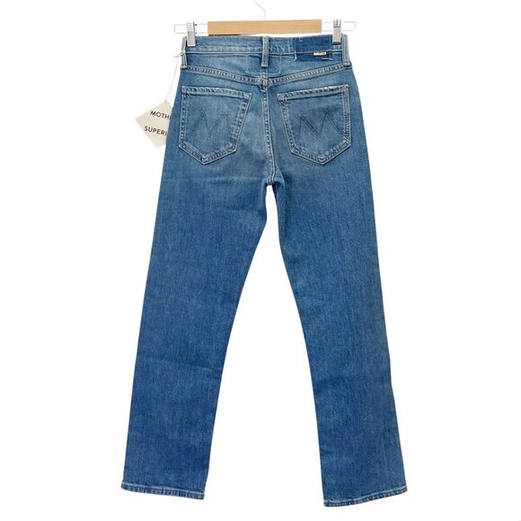 NWT MOTHER SUPERIOR The Tomcat Crop Straight Leg Jeans Kneeling on Stones Sz 25 - Picture 3 of 16
